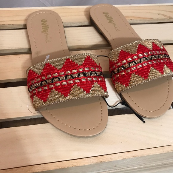 Cute JollyMix slide sandals with pop colors - Picture 2 of 7